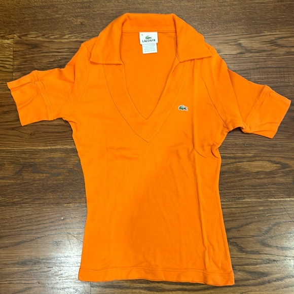 Lacoste V-Neck Polo Shirt - Picture 1 of 5